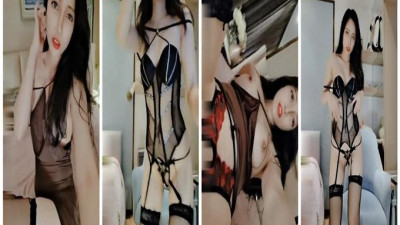  【추천 존향】비주얼 일품 인플루언서 ＇몽피동향＇ 토호 주문제작 사사로운 촬영 유출 자위분수 하이힐 힙업 유혹 극초소 그녀를 괴롭히고 싶습니다.