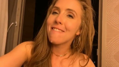  Beautiful mixed-race woman enjoys the violent thrust of her gunmates on the balcony